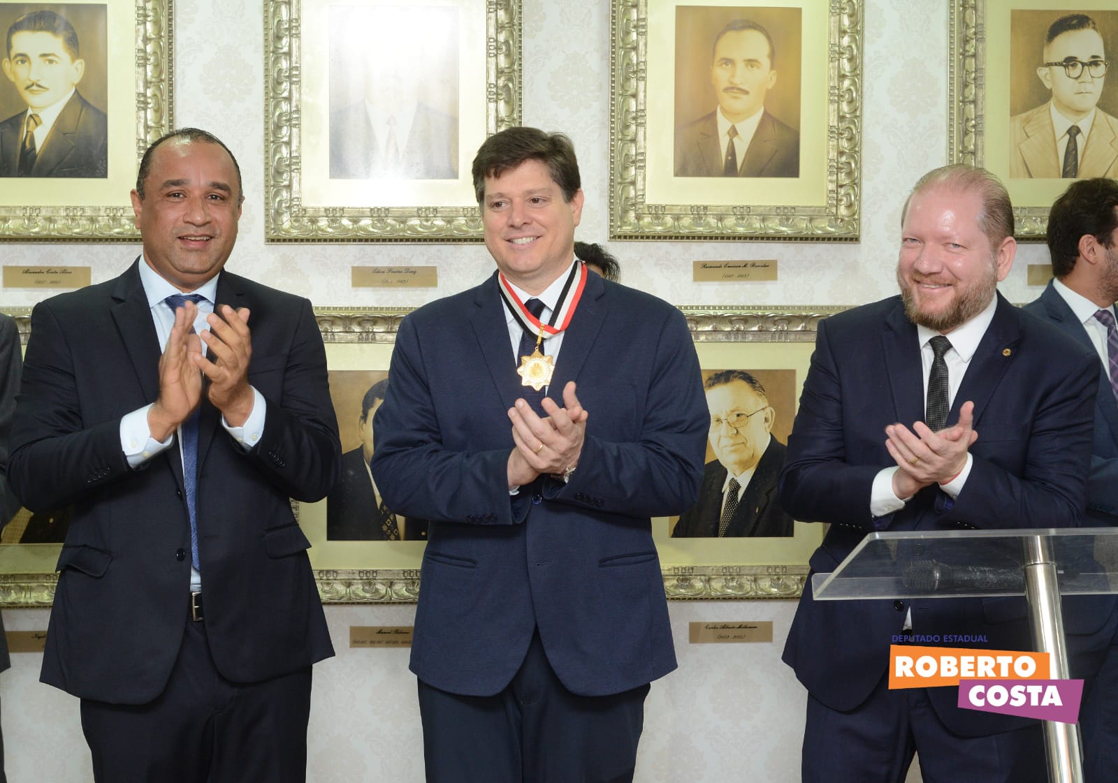 Deputado Roberto Costa homenageia presidente Nacional do MDB Baleia Rossi com “Medalha Manuel Beckman”